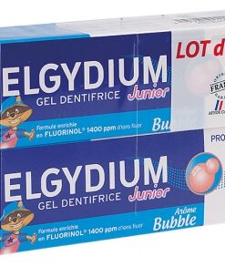 Toothpaste Gel Junior Decay Protection 7/12 Years Old Bubble Aroma 2 x 50ml
