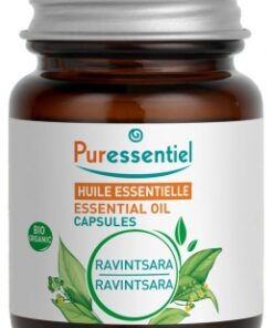 Ravintsara Essential Oil (Cannamomum camphora ct cineole) Organic 60 Capsules