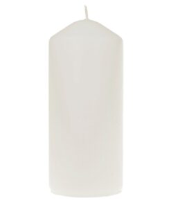 Tesco Unfragranced Medium Pillar Candle - White
