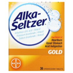 Alka-Seltzer Gold 36 Effervescent Tablets US Manfactured